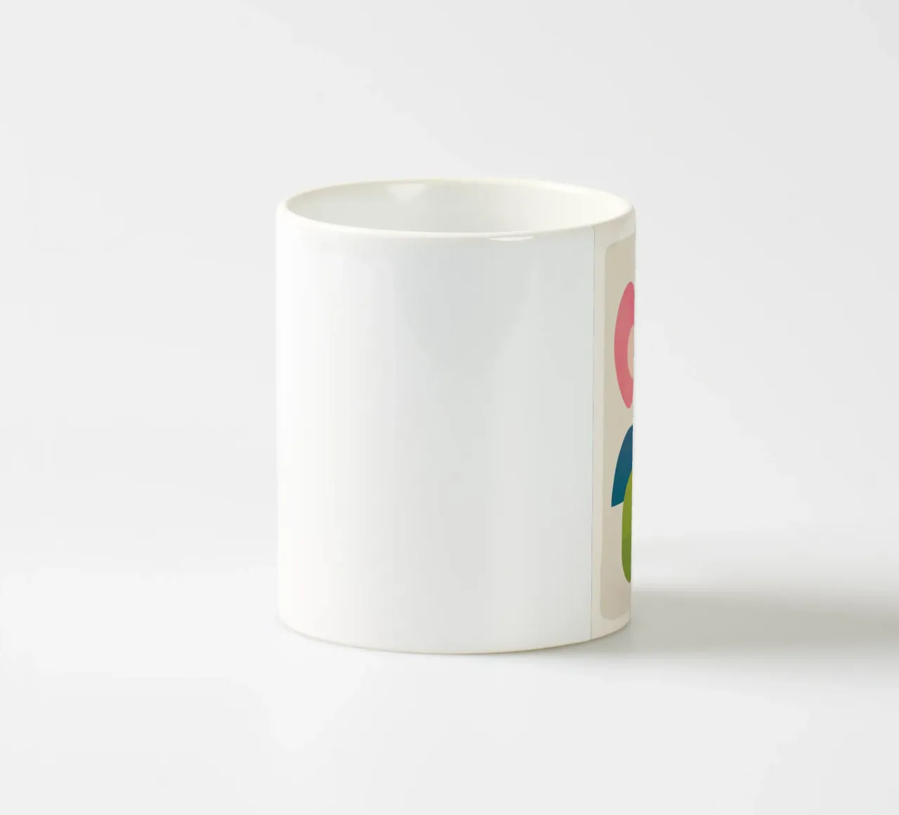 Abstract Minimal Shapes 06 taza de cerámica de Nadjaa