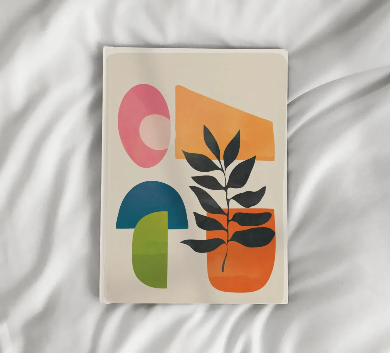 Abstract Minimal Shapes 06 Notizbuch von Nadjaa