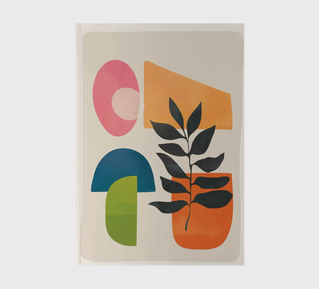 Abstract Minimal Shapes 06 notebook by Nadjaa