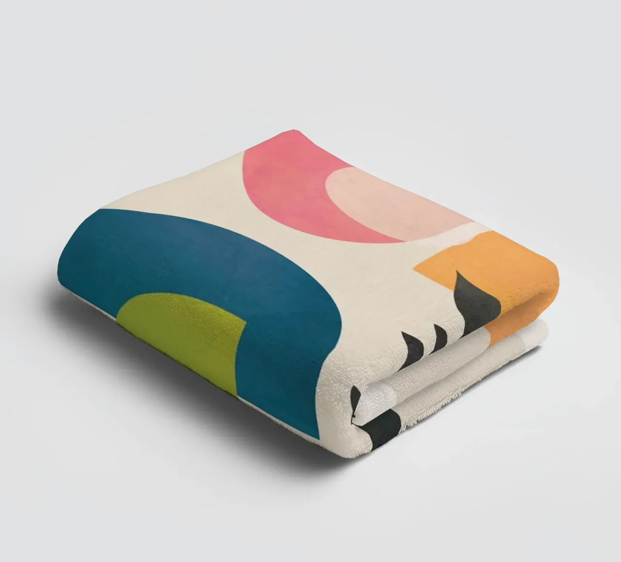 Abstract Minimal Shapes 06 towel by Nadjaa