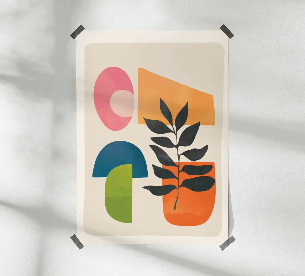 Abstract Minimal Shapes 06 carta hahnemühle da Nadjaa