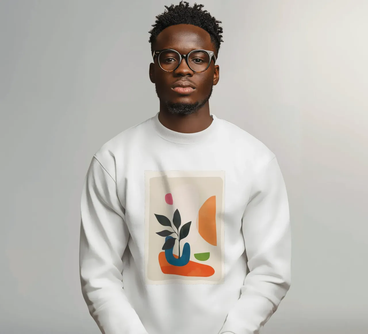 Abstract Minimal Shapes 07 Sweatshirt von Nadjaa