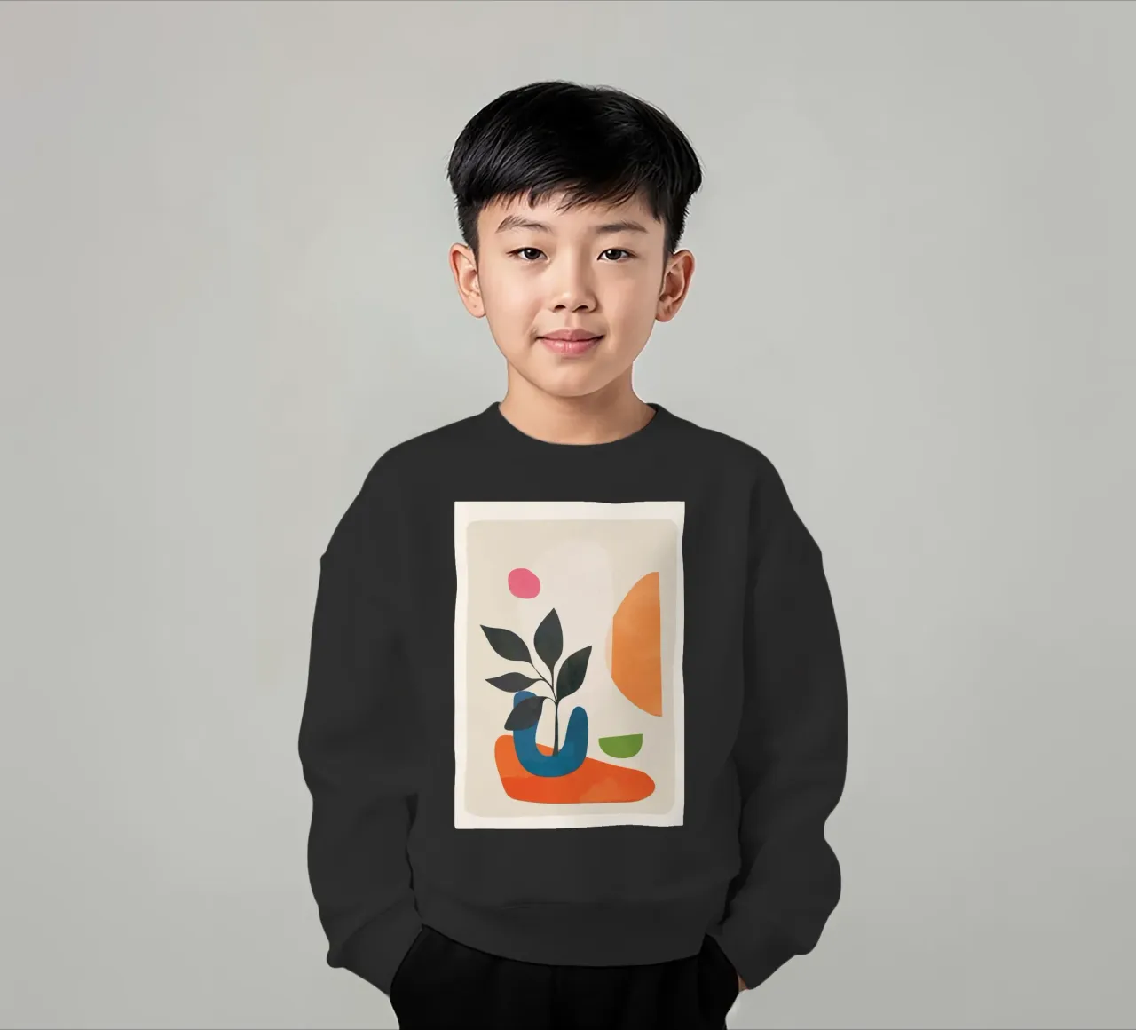 Abstract Minimal Shapes 07 felpa bambino da Nadjaa