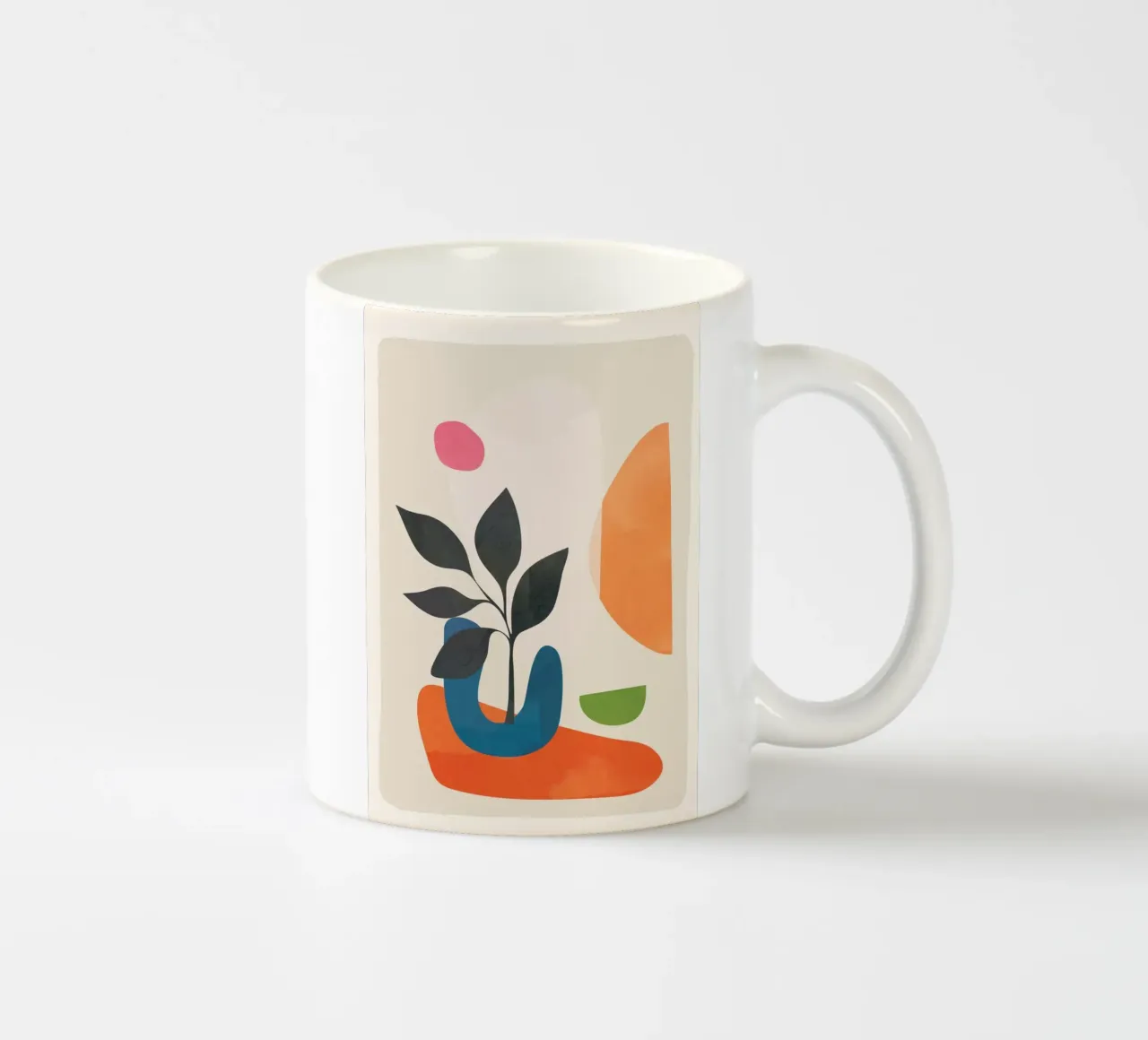 Abstract Minimal Shapes 07 taza de cerámica de Nadjaa