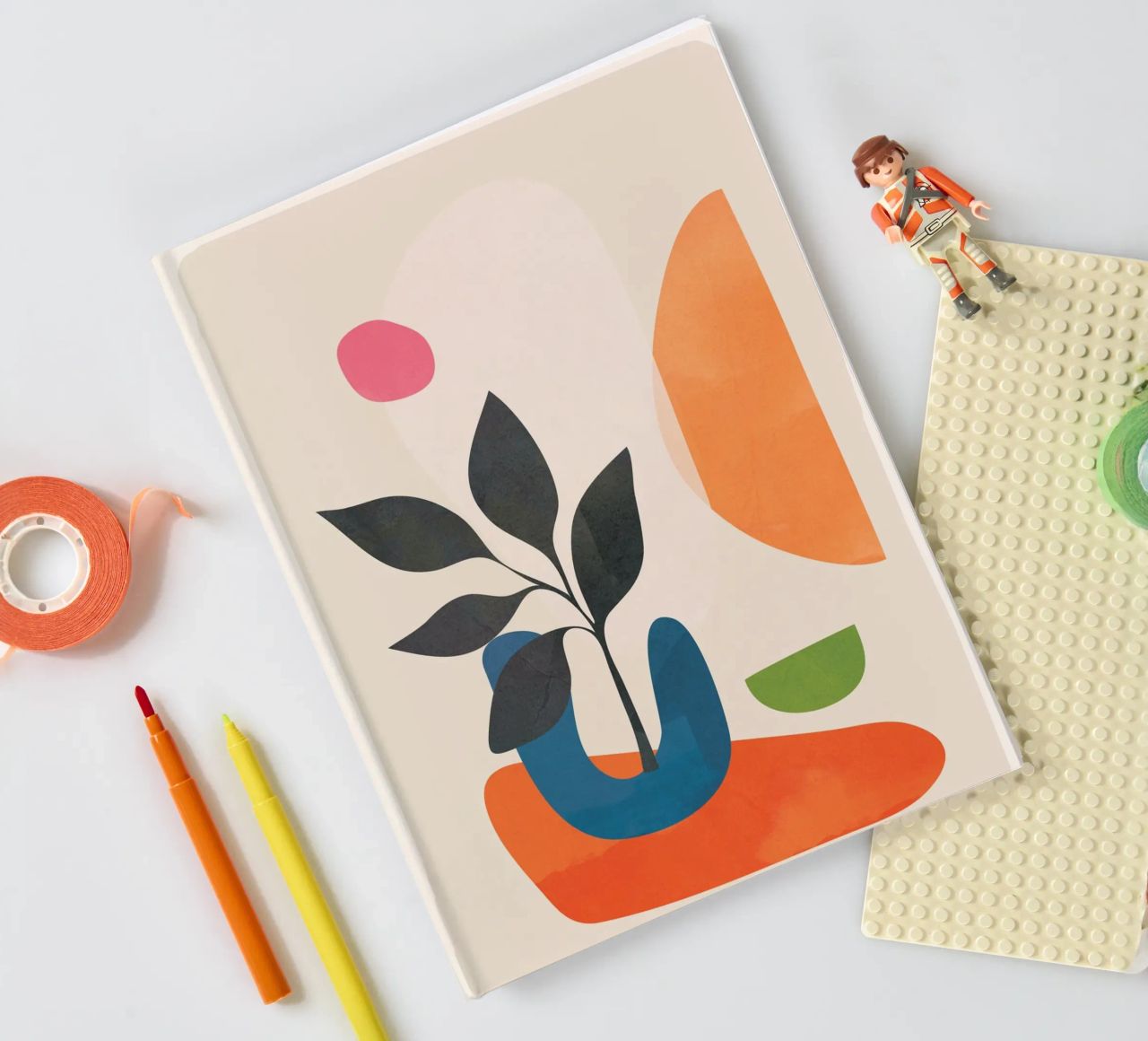 Abstract Minimal Shapes 07 notebook by Nadjaa