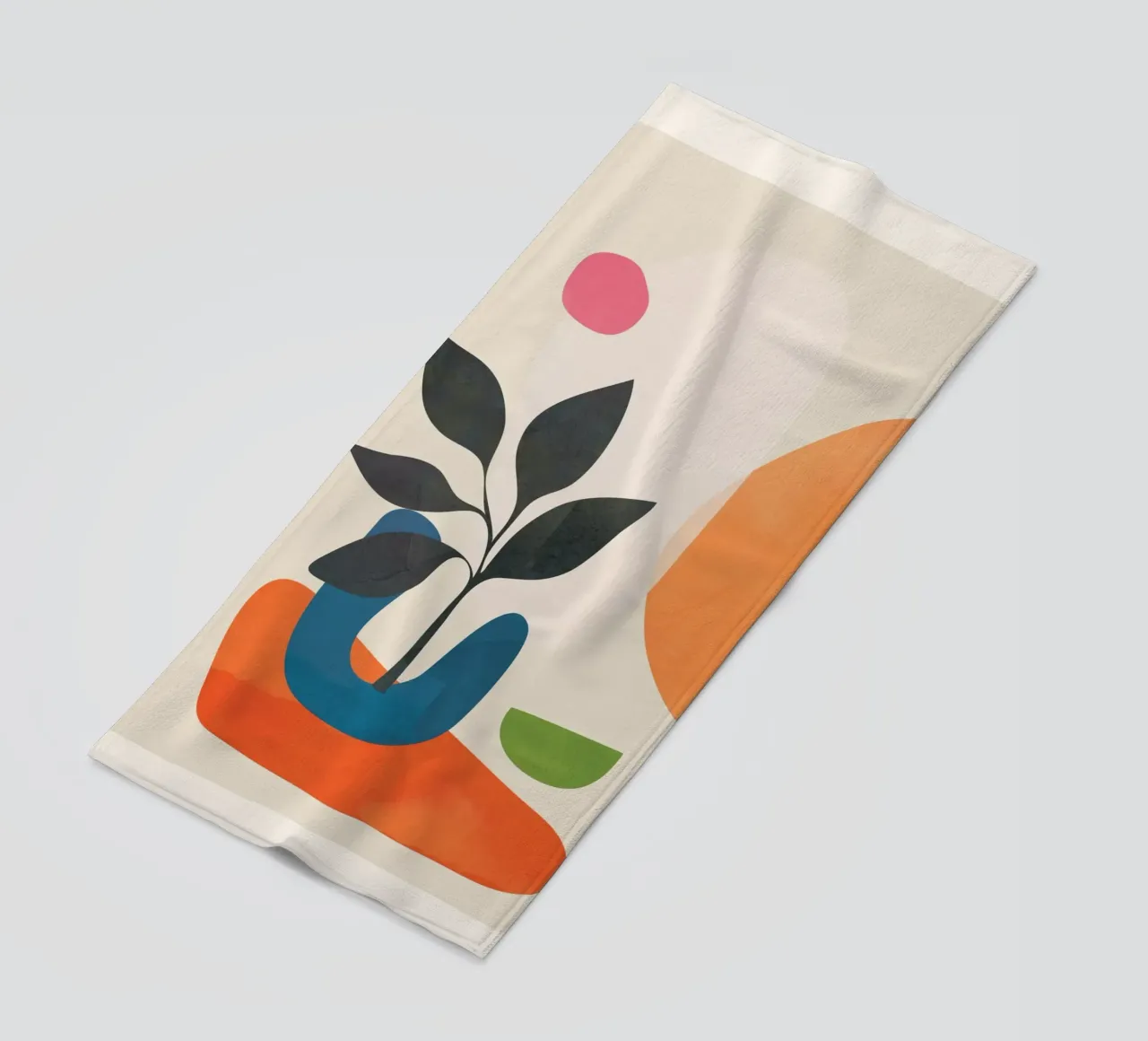 Abstract Minimal Shapes 07 serviette de plage de Nadjaa