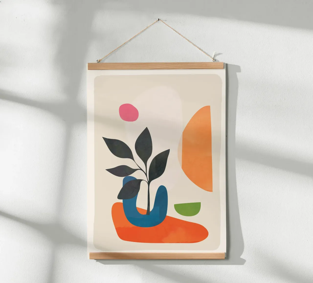 Abstract Minimal Shapes 07 poster by Nadjaa