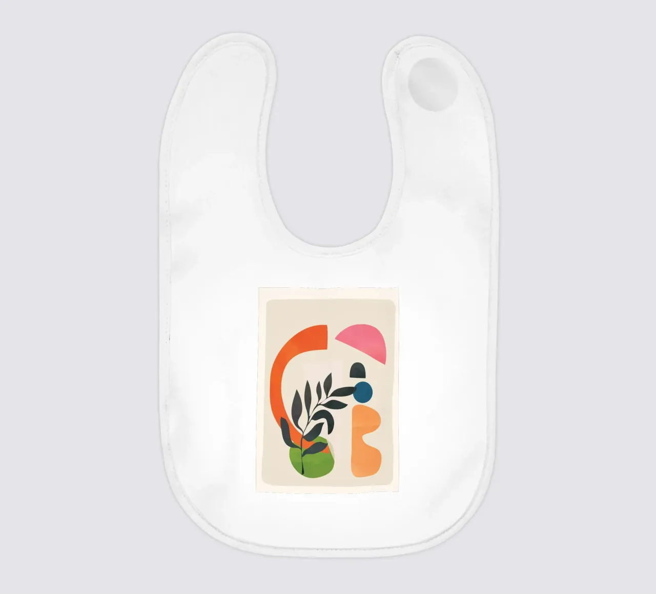 Abstract Minimal Shapes 08 babero de Nadjaa