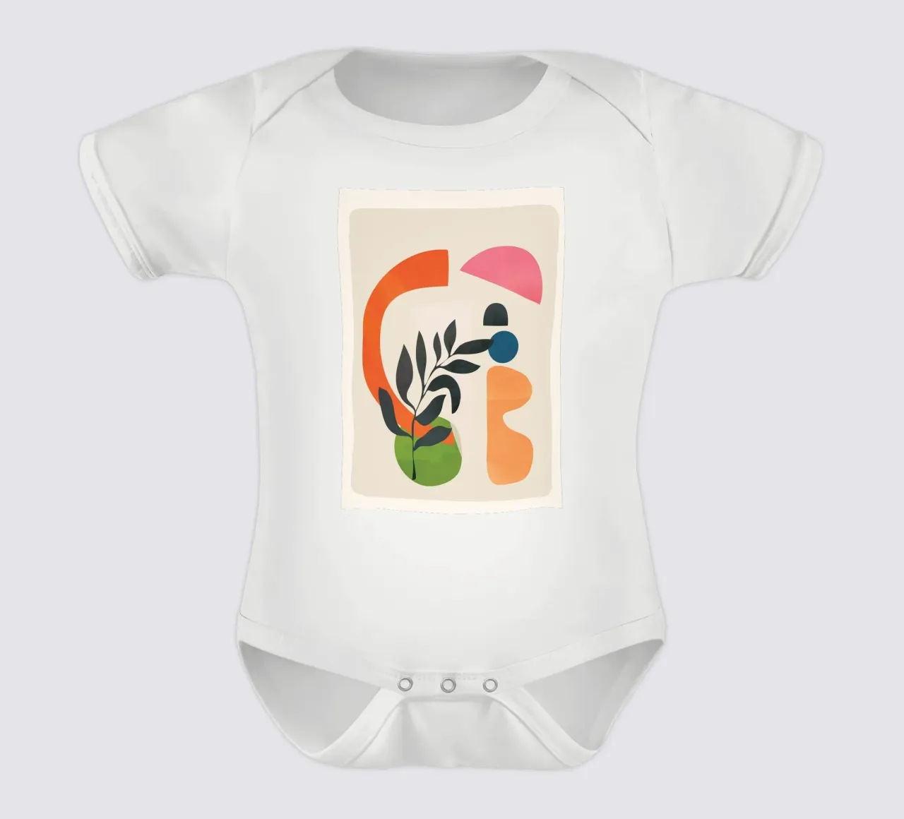 Abstract Minimal Shapes 08 body neonato maniche corte da Nadjaa