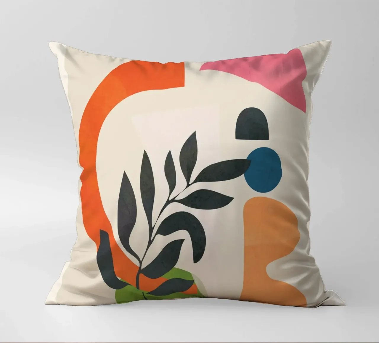 Abstract Minimal Shapes 08 decorative cushion by Nadjaa