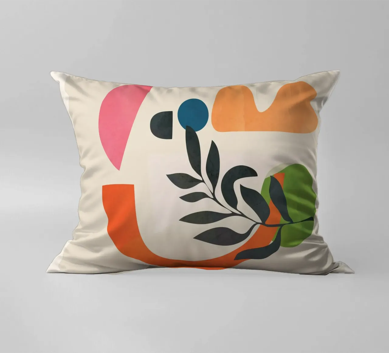 Abstract Minimal Shapes 08 decorative cushion by Nadjaa