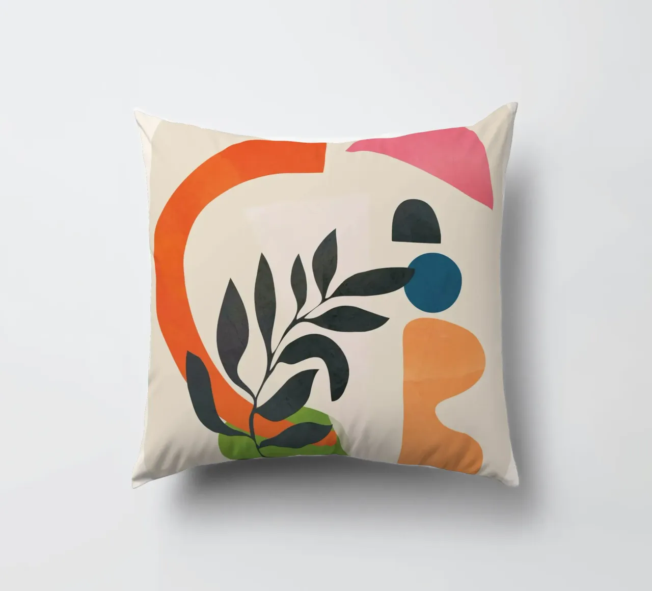 Abstract Minimal Shapes 08 decorative cushion by Nadjaa