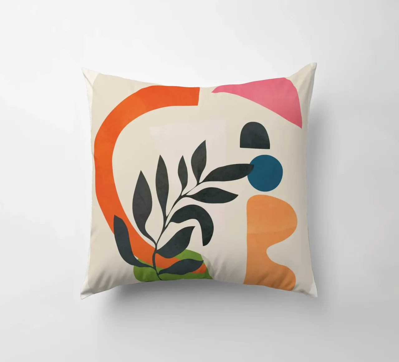 Abstract Minimal Shapes 08 decorative cushion by Nadjaa