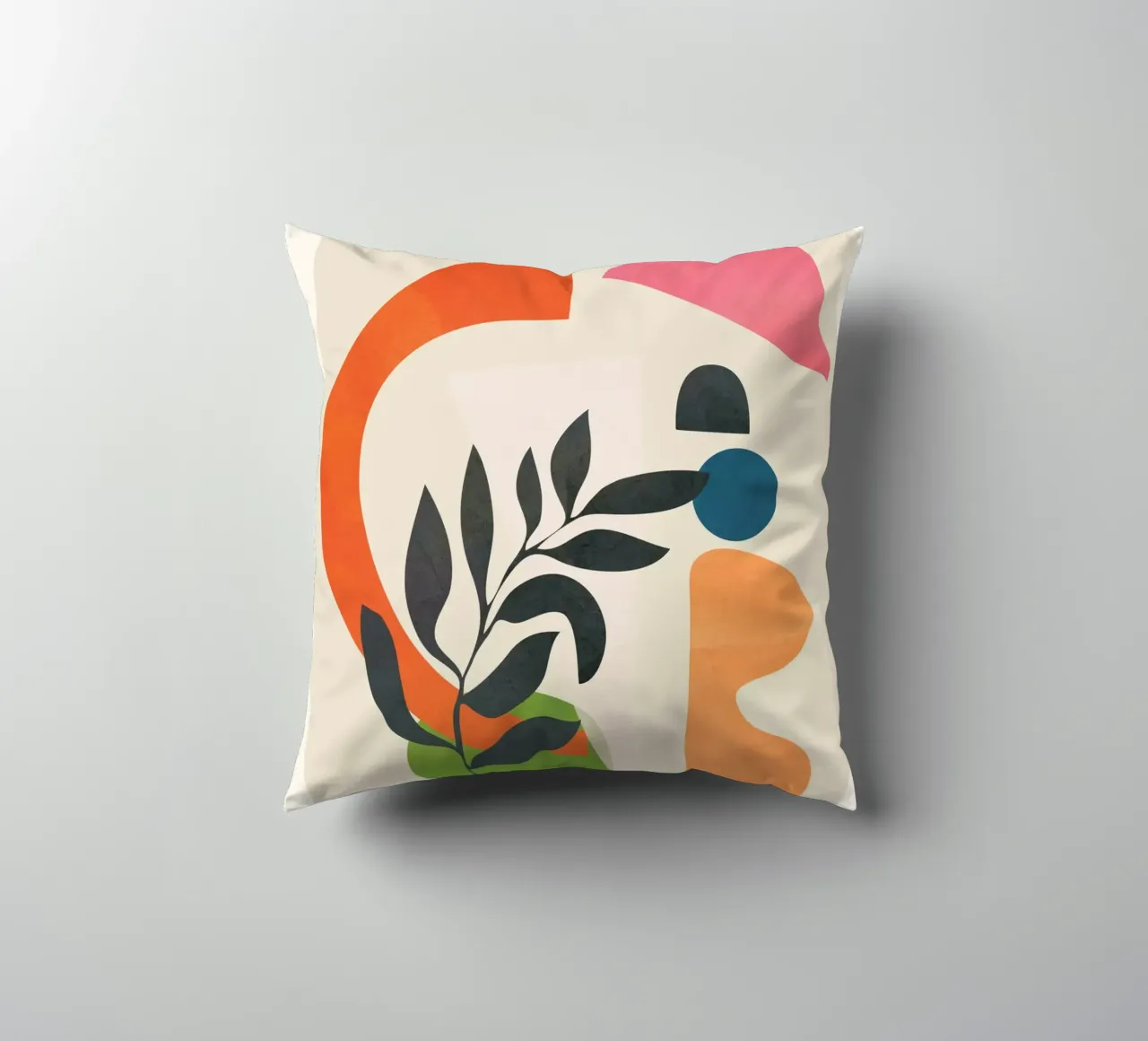 Abstract Minimal Shapes 08 decorative cushion by Nadjaa