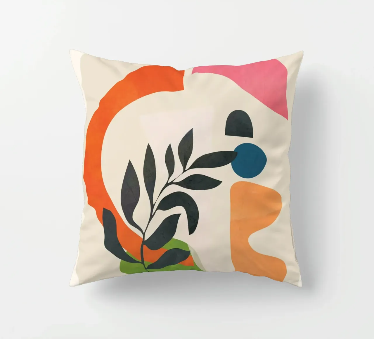 Abstract Minimal Shapes 08 decorative cushion by Nadjaa