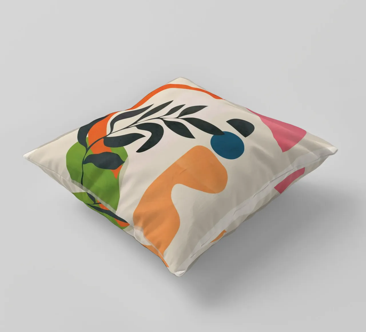Abstract Minimal Shapes 08 decorative cushion by Nadjaa