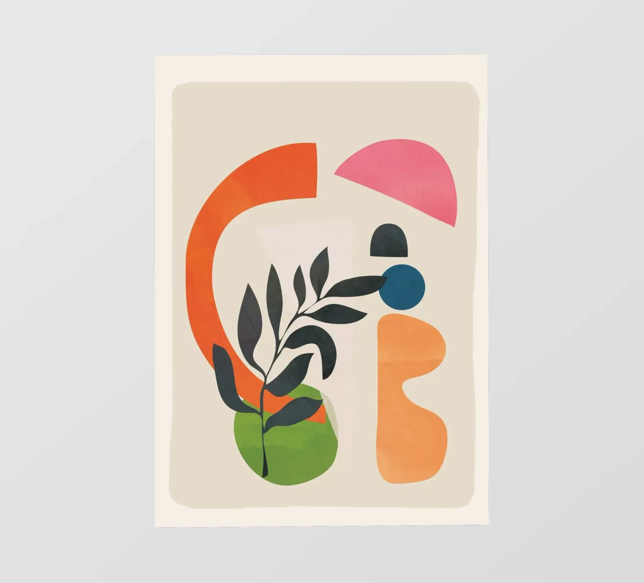 Abstract Minimal Shapes 08 PVC Plane von Nadjaa
