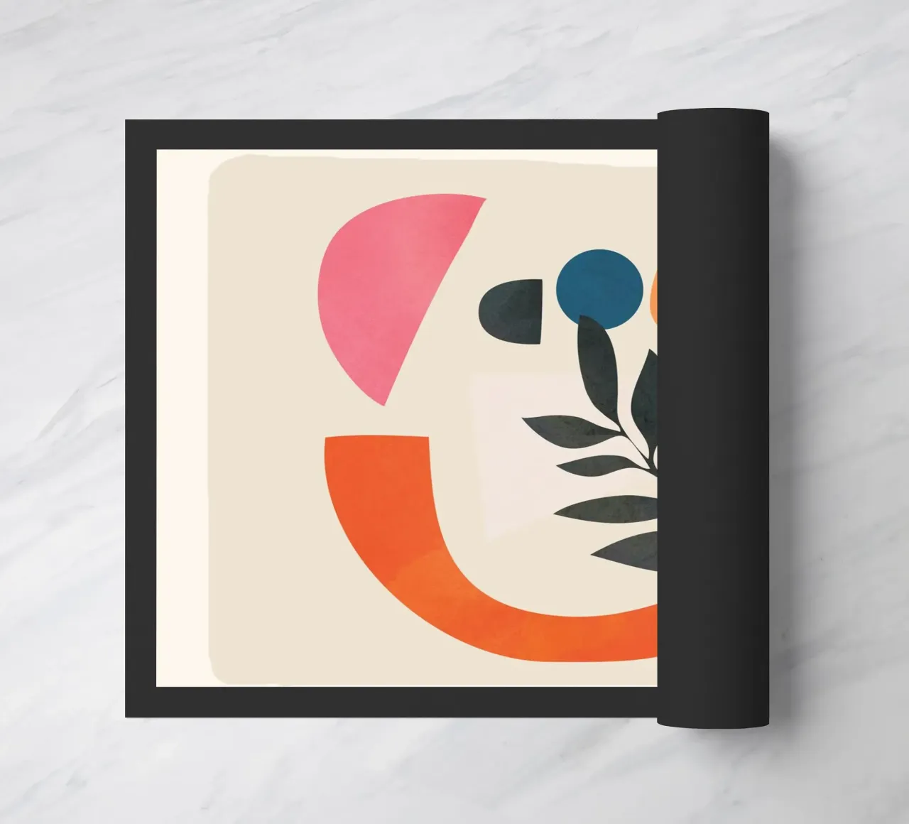 Abstract Minimal Shapes 08 paillasson de Nadjaa