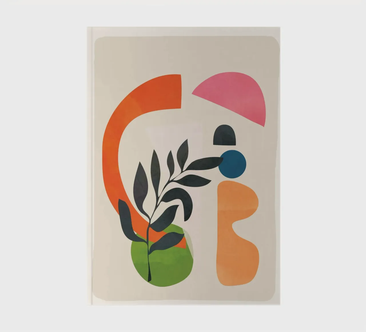 Abstract Minimal Shapes 08 Notizbuch von Nadjaa