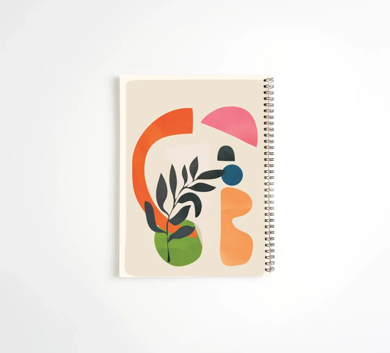 Abstract Minimal Shapes 08 spiral notebook by Nadjaa