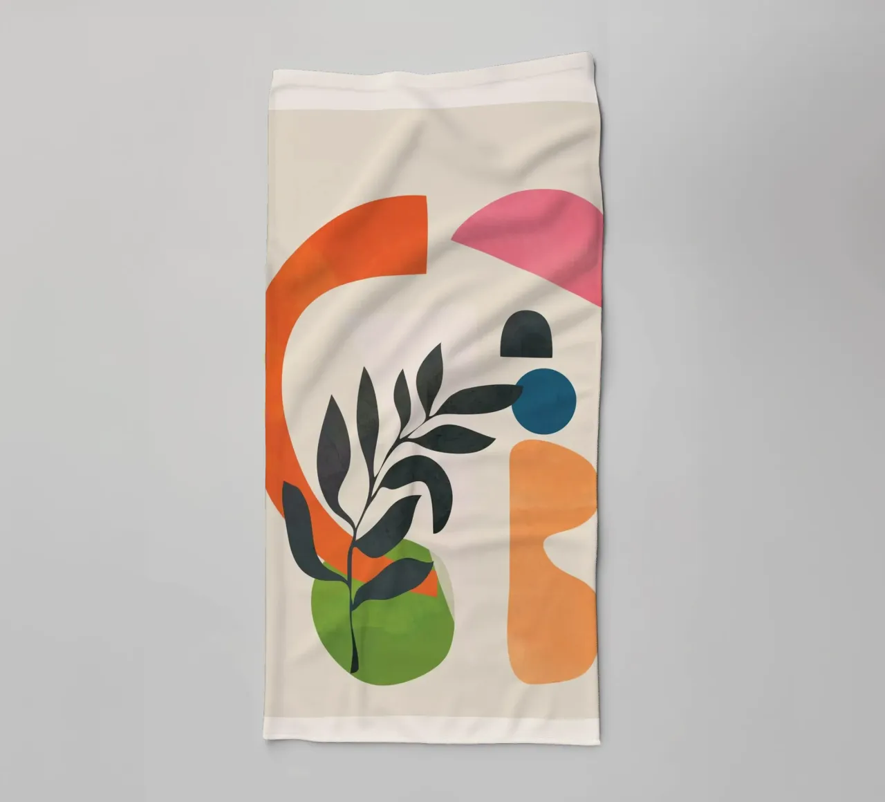 Abstract Minimal Shapes 08 towel by Nadjaa
