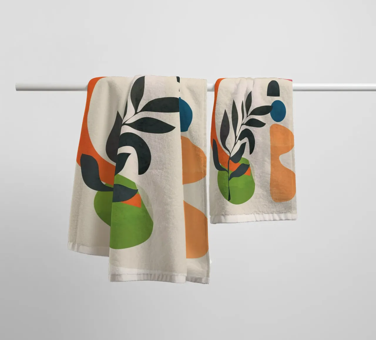 Abstract Minimal Shapes 08 towel by Nadjaa