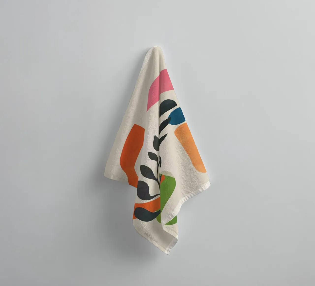 Abstract Minimal Shapes 08 towel by Nadjaa