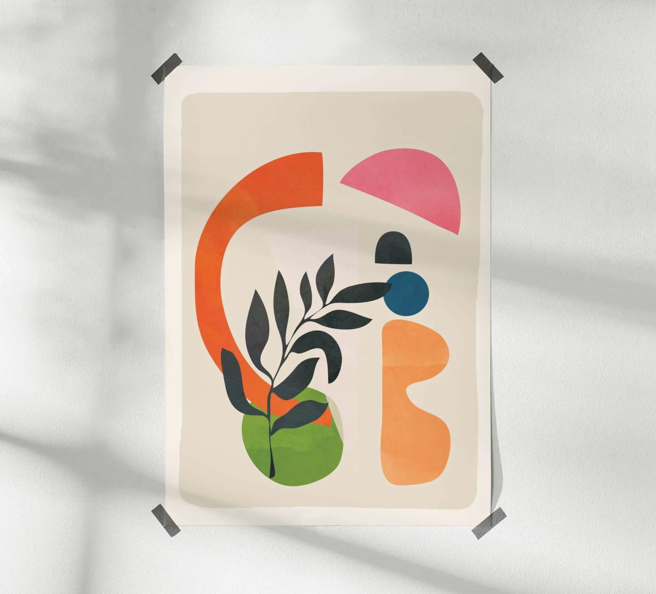 Abstract Minimal Shapes 08 poster da Nadjaa