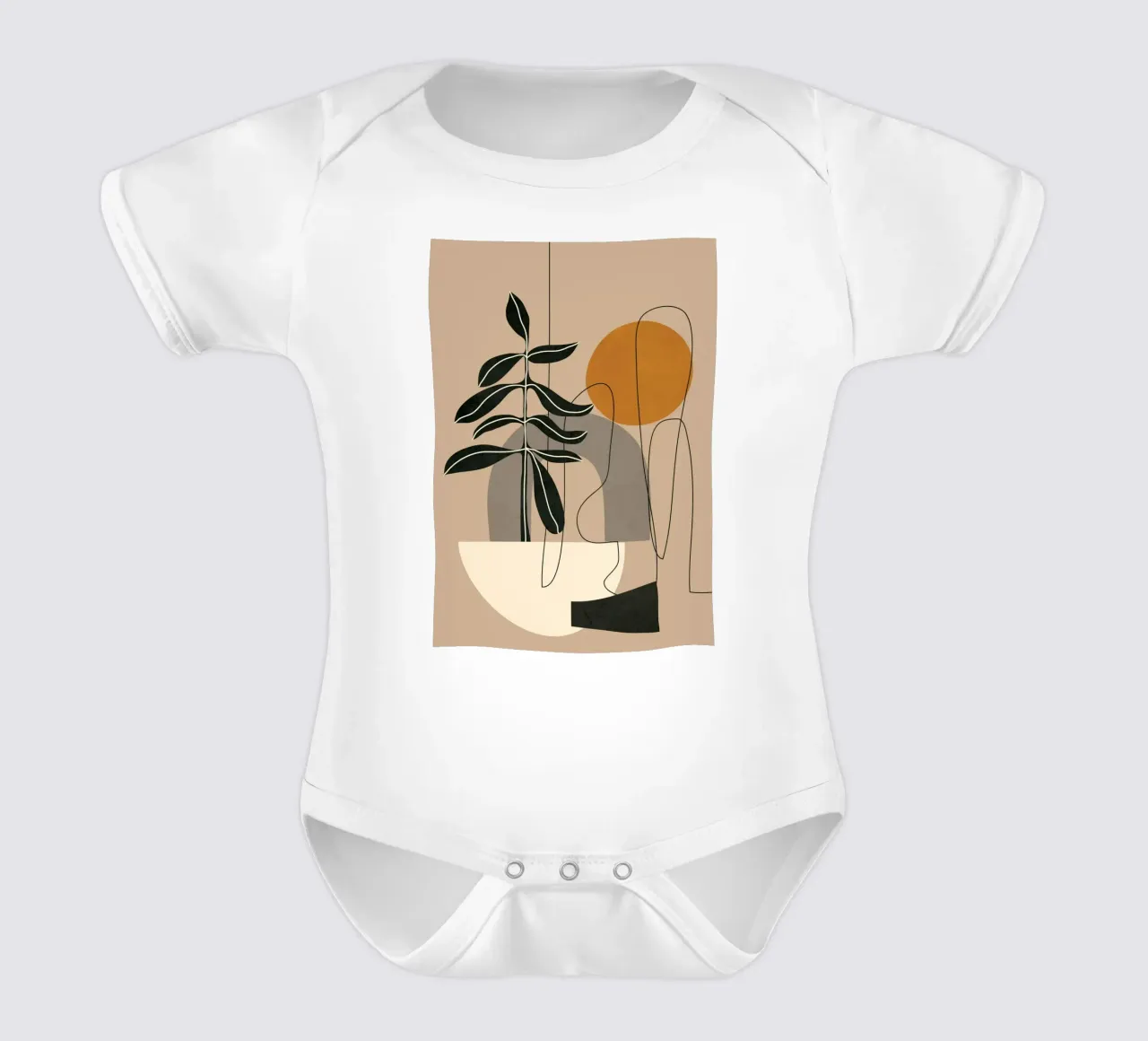Abstract Shapes 04 body neonato maniche corte da Nadjaa