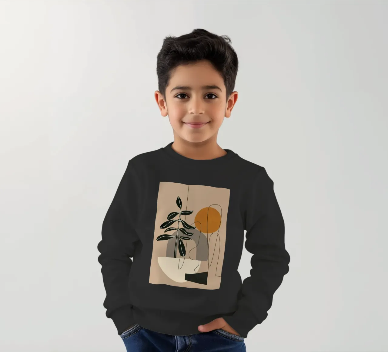 Abstract Shapes 04 felpa bambino da Nadjaa