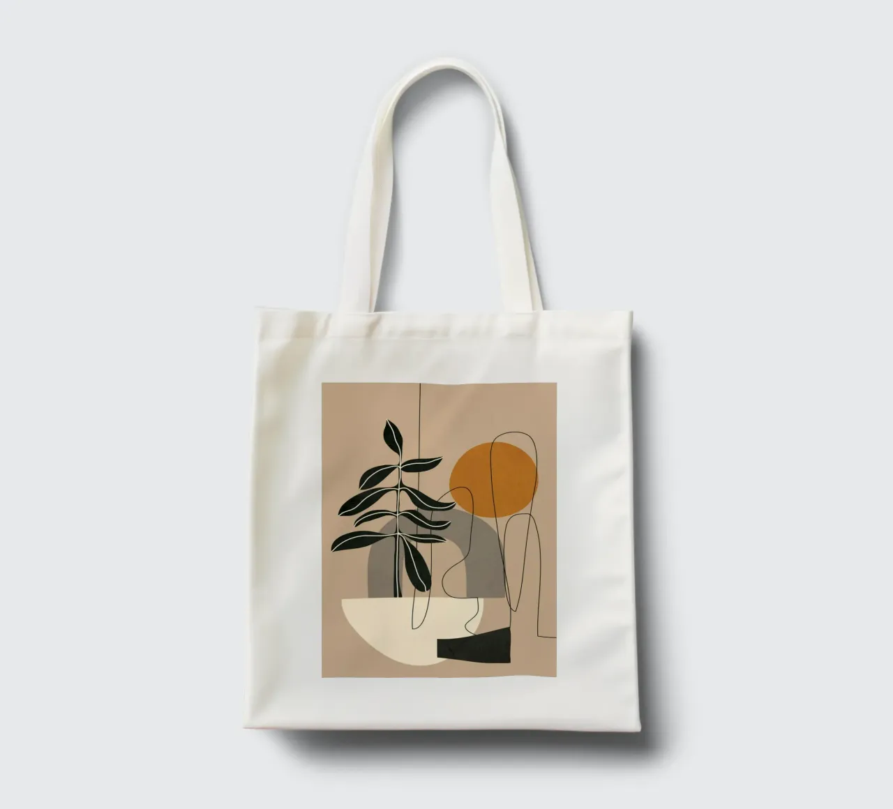 Abstract Shapes 04 borsa in juta da Nadjaa