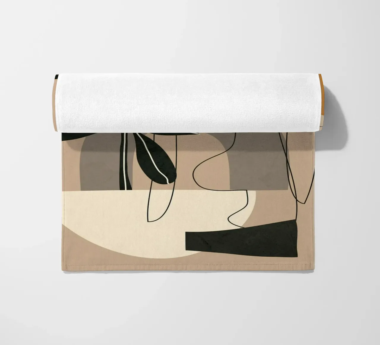 Abstract Shapes 04 strandhanddoek van Nadjaa