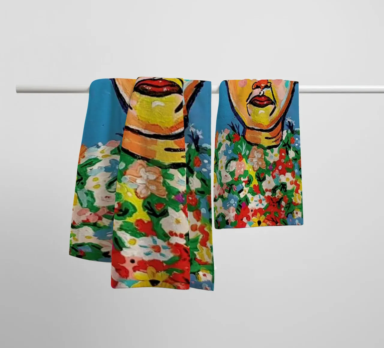 May Queen towel by Blanca Nuñez Pozuelo