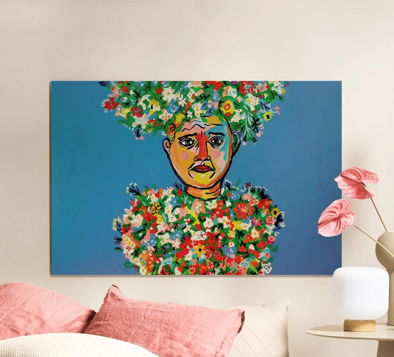 May Queen poster con telaio in plastica da Blanca Nuñez Pozuelo