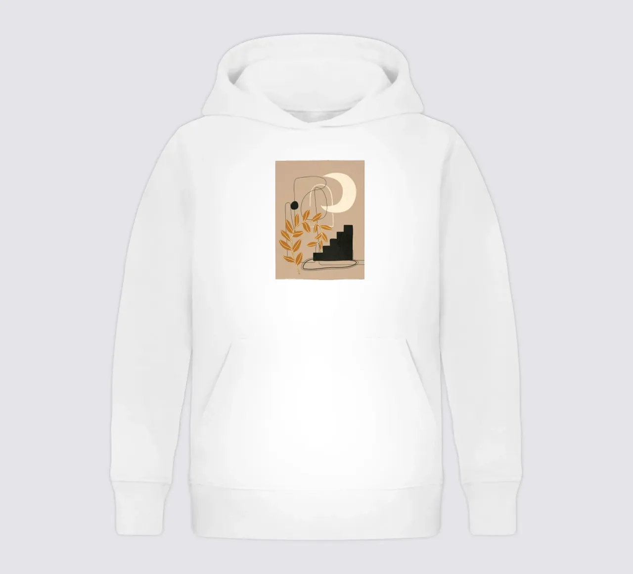 Abstract Shapes 05 felpa bambino con cappuccio da Nadjaa