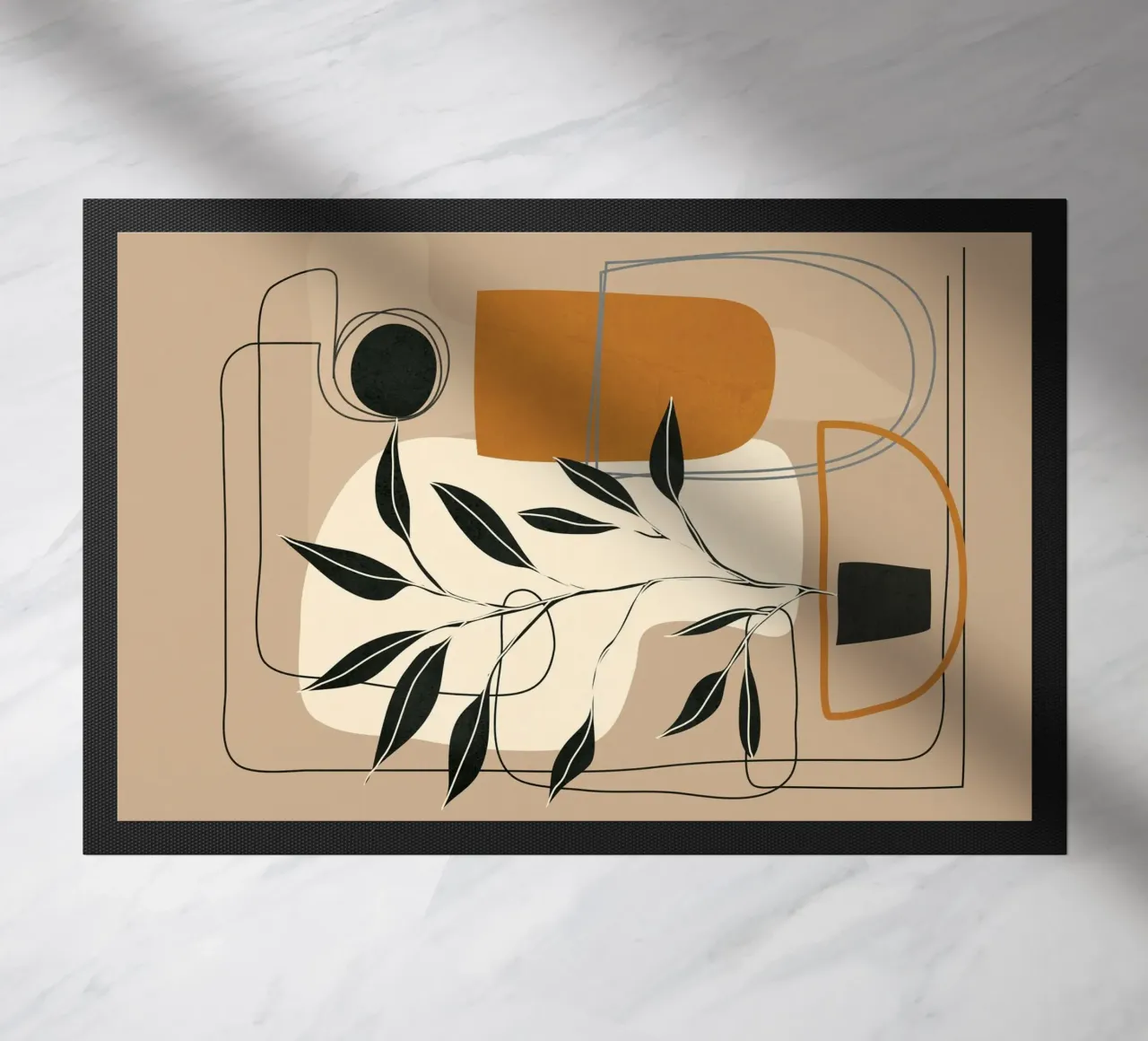 Abstract Shapes 06 deurmat van Nadjaa