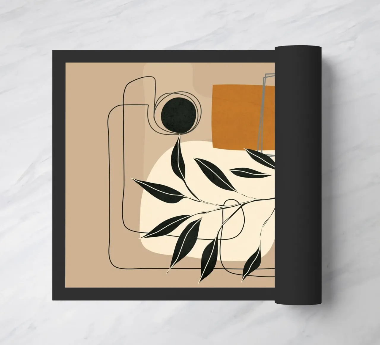 Abstract Shapes 06 deurmat van Nadjaa