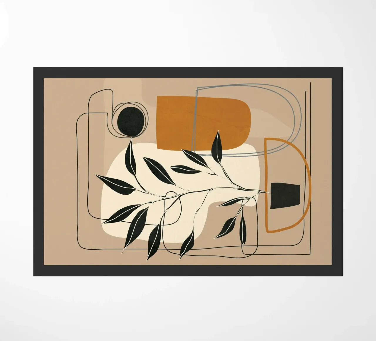 Abstract Shapes 06 deurmat van Nadjaa