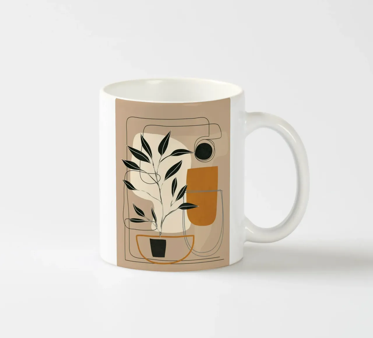 Abstract Shapes 06 mug en céramique de Nadjaa