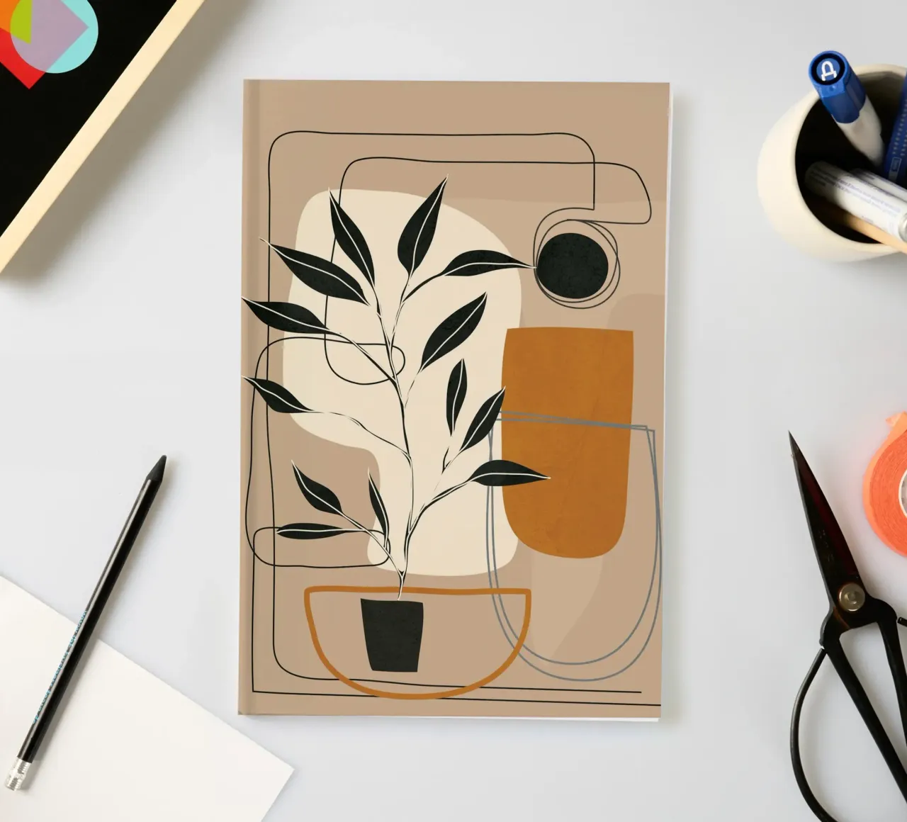 Abstract Shapes 06 Notizbuch von Nadjaa