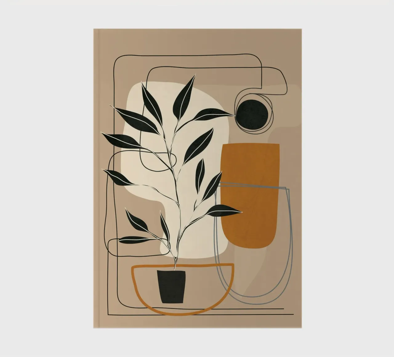 Abstract Shapes 06 Notizbuch von Nadjaa
