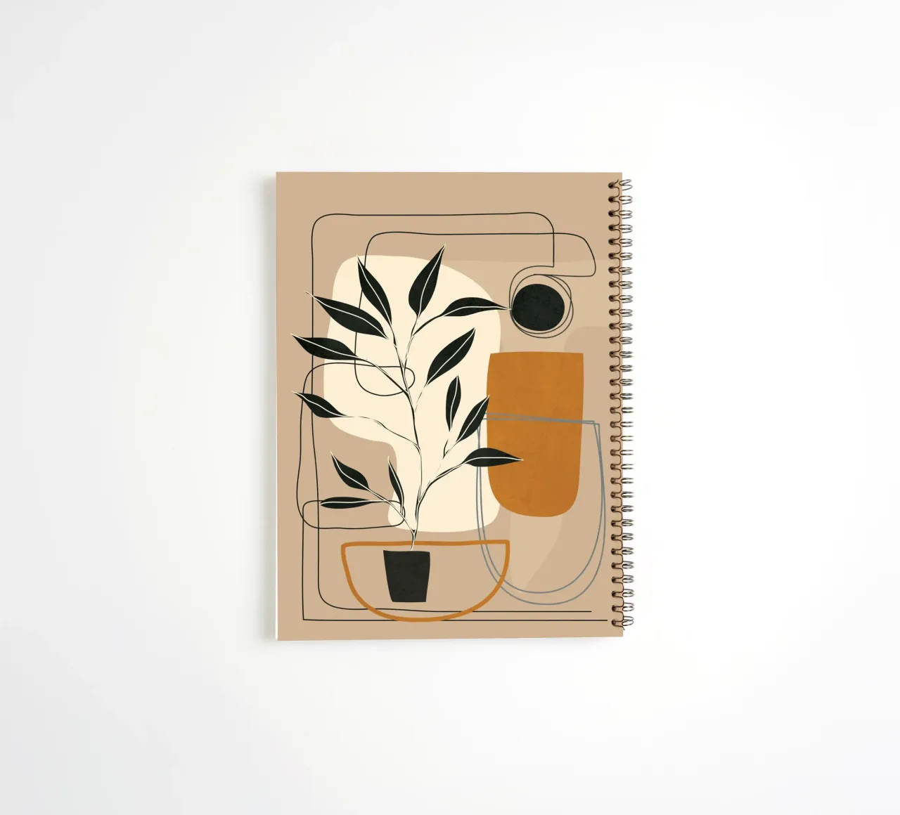 Abstract Shapes 06 spiral notebook by Nadjaa