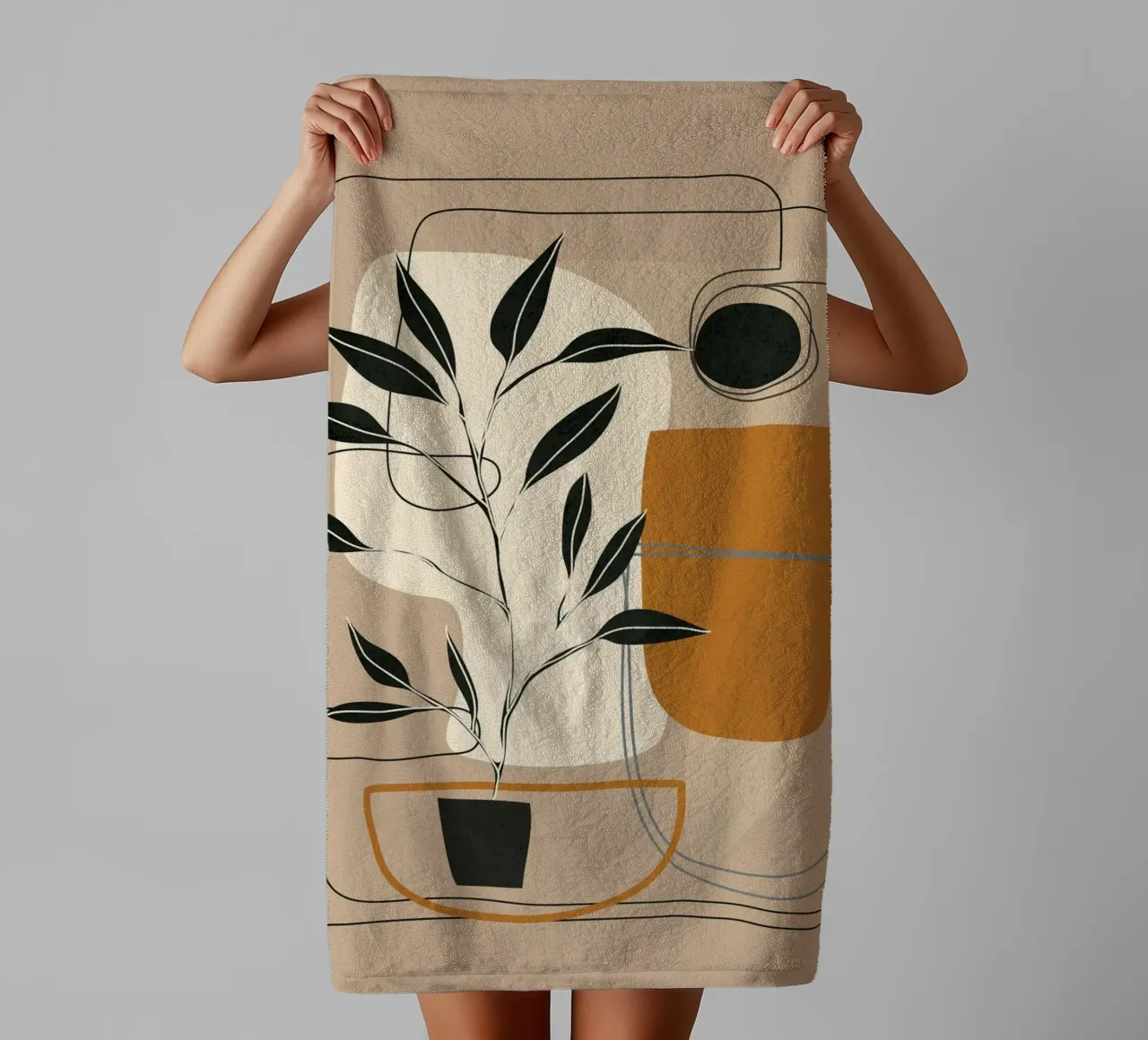 Abstract Shapes 06 asciugamano da bagno da Nadjaa