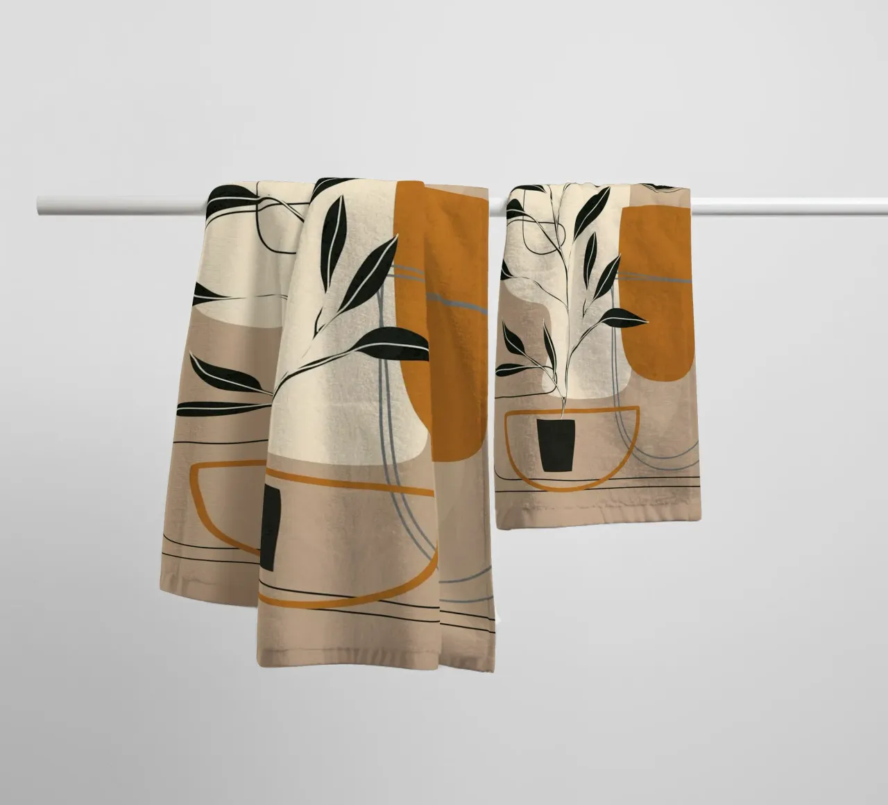 Abstract Shapes 06 asciugamano da bagno da Nadjaa