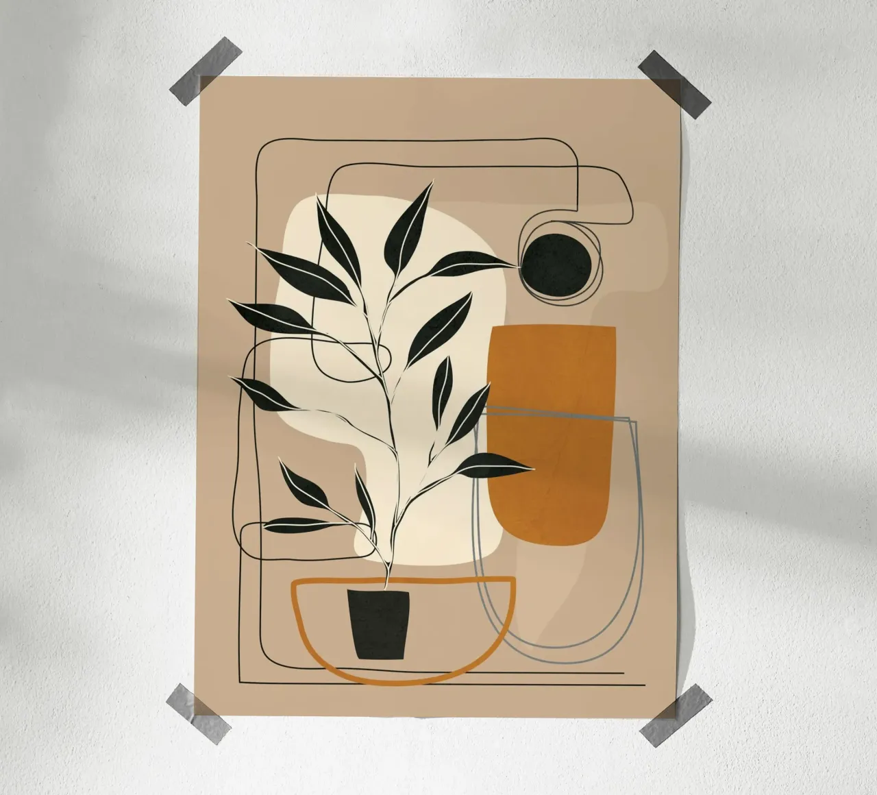 Abstract Shapes 06 carta hahnemühle da Nadjaa