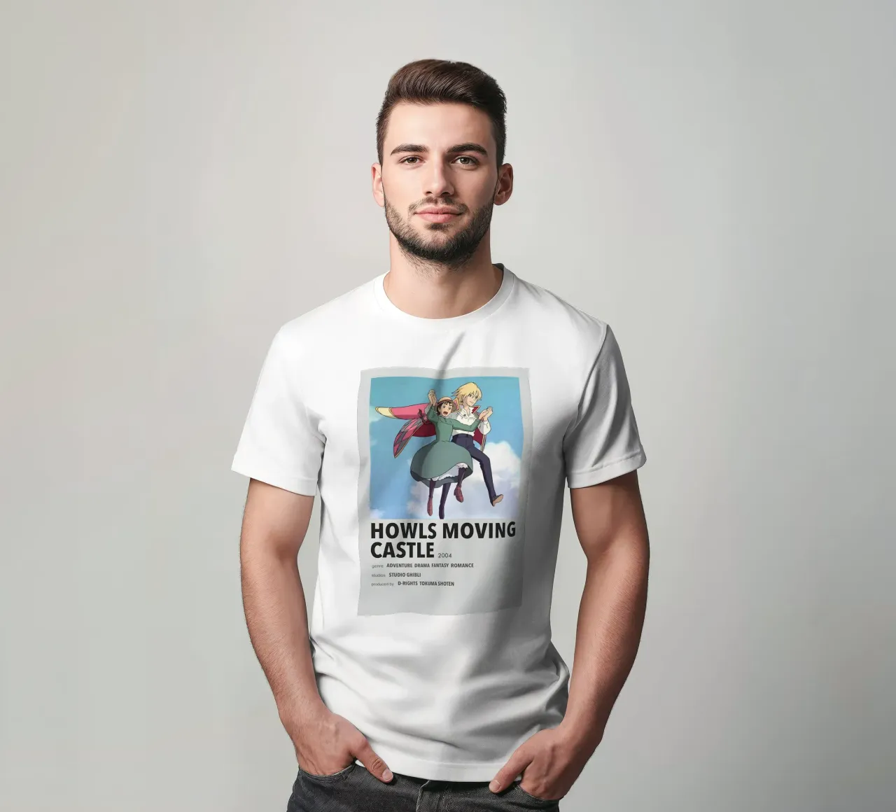 HOWLS MOVING CASTLE 2004 t-shirt da Totoya