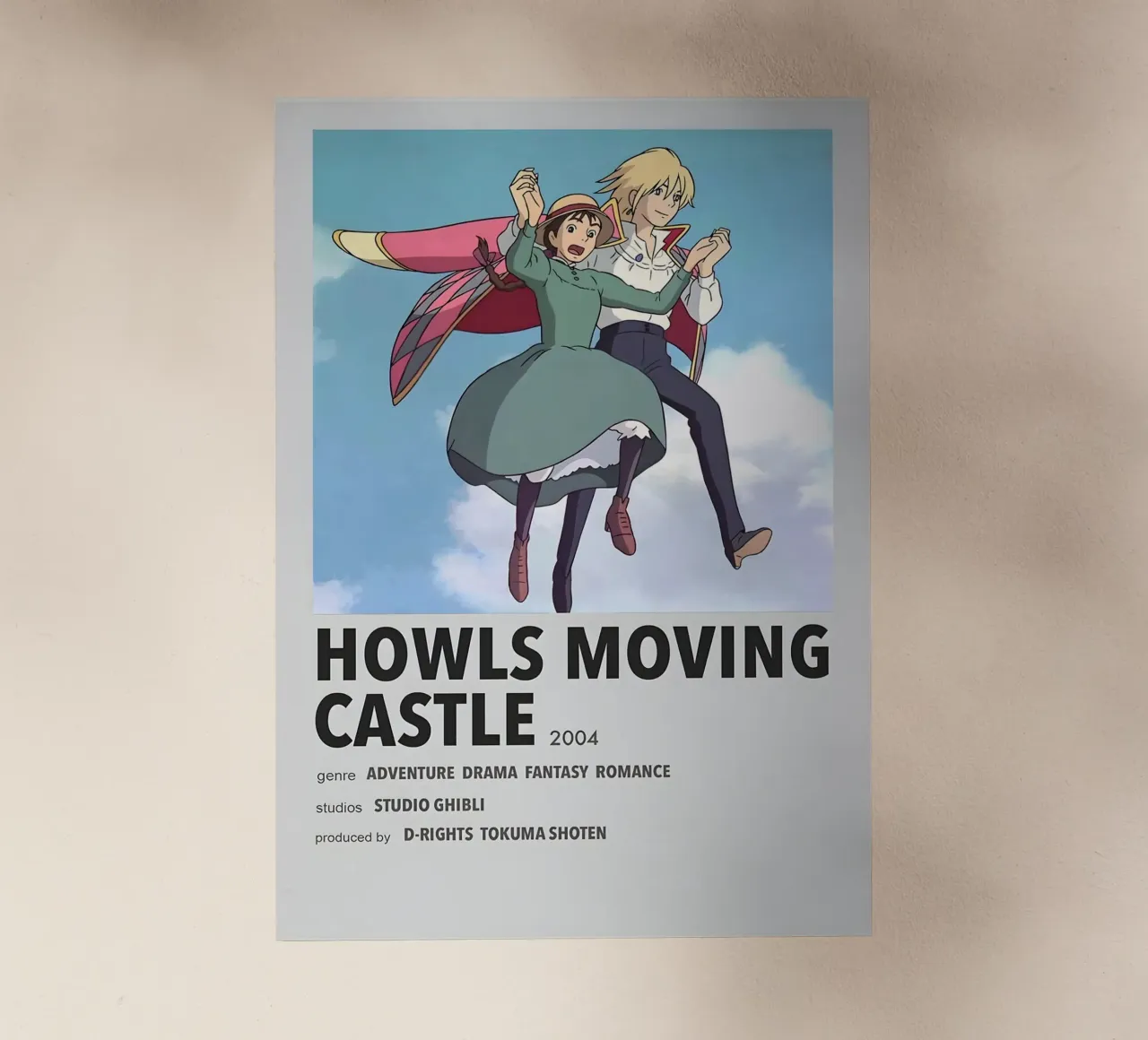 HOWLS MOVING CASTLE 2004 pellicola backlit da Totoya