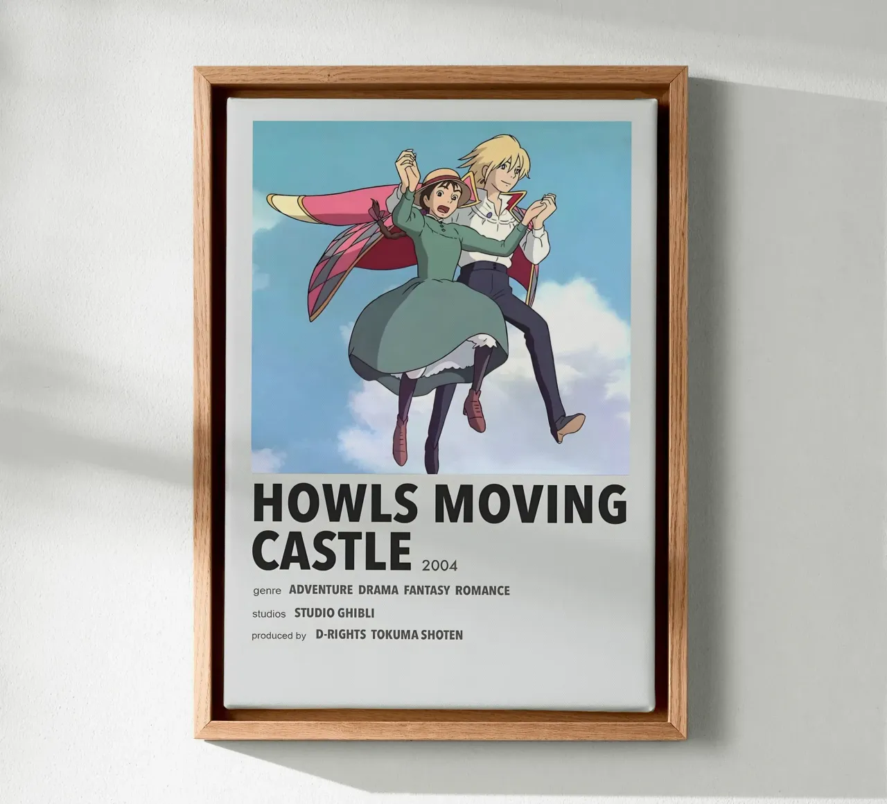 HOWLS MOVING CASTLE 2004 tela con Cornice a cassetta da Totoya