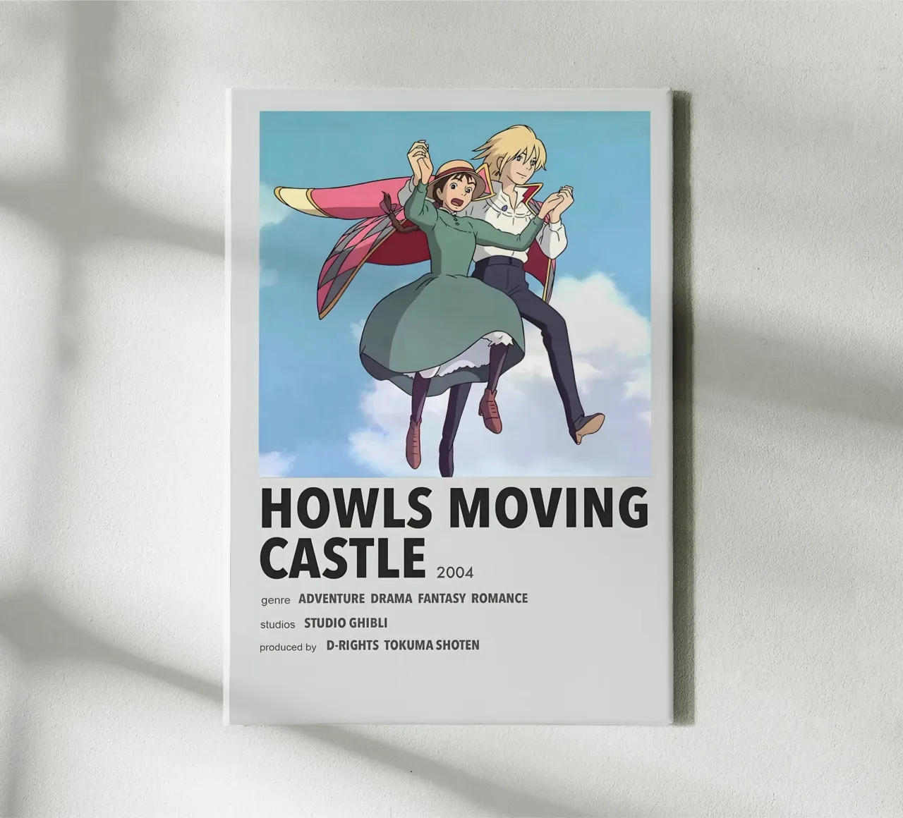 HOWLS MOVING CASTLE 2004 tela con Cornice a cassetta da Totoya