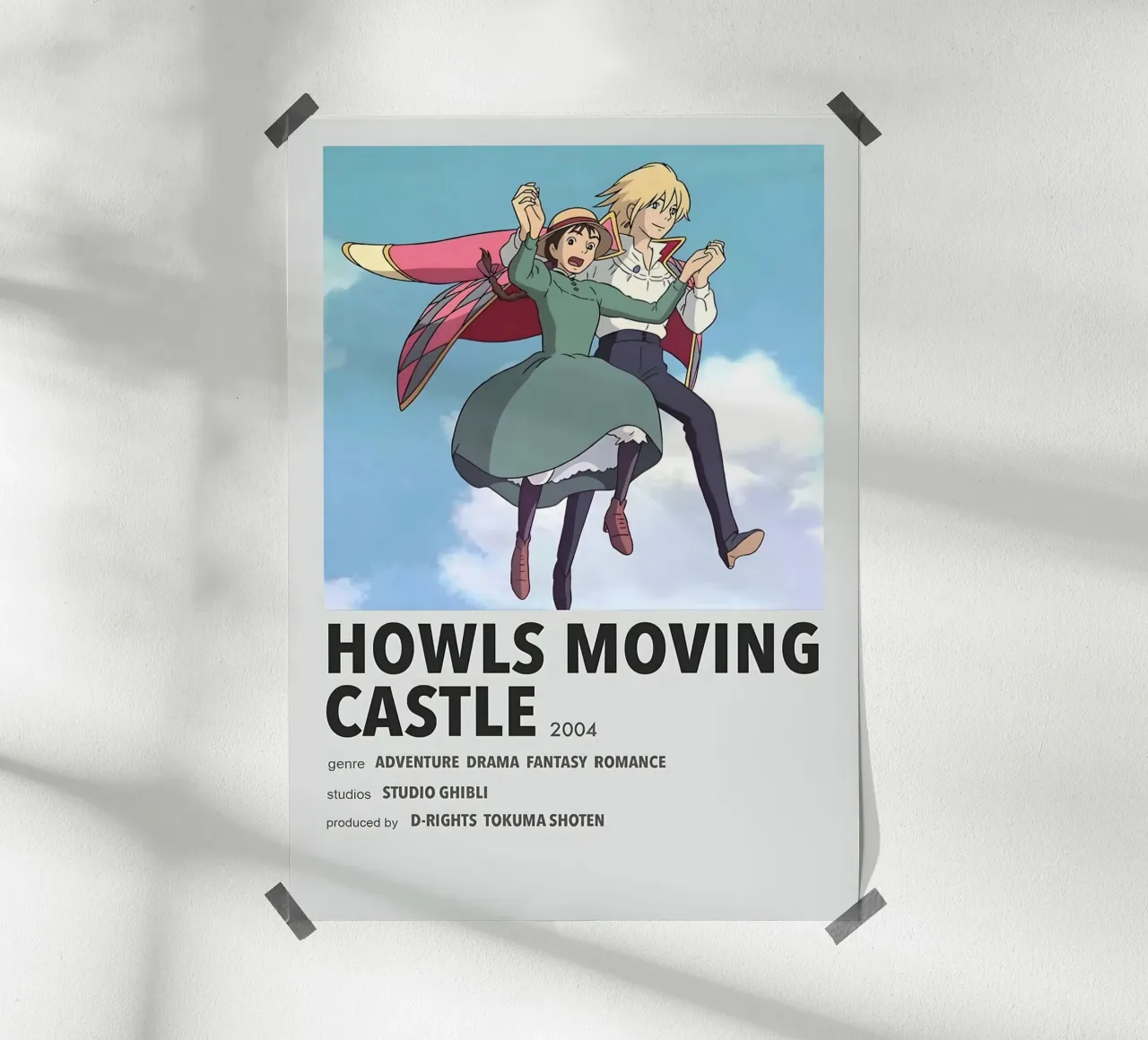 HOWLS MOVING CASTLE 2004 poster da Totoya